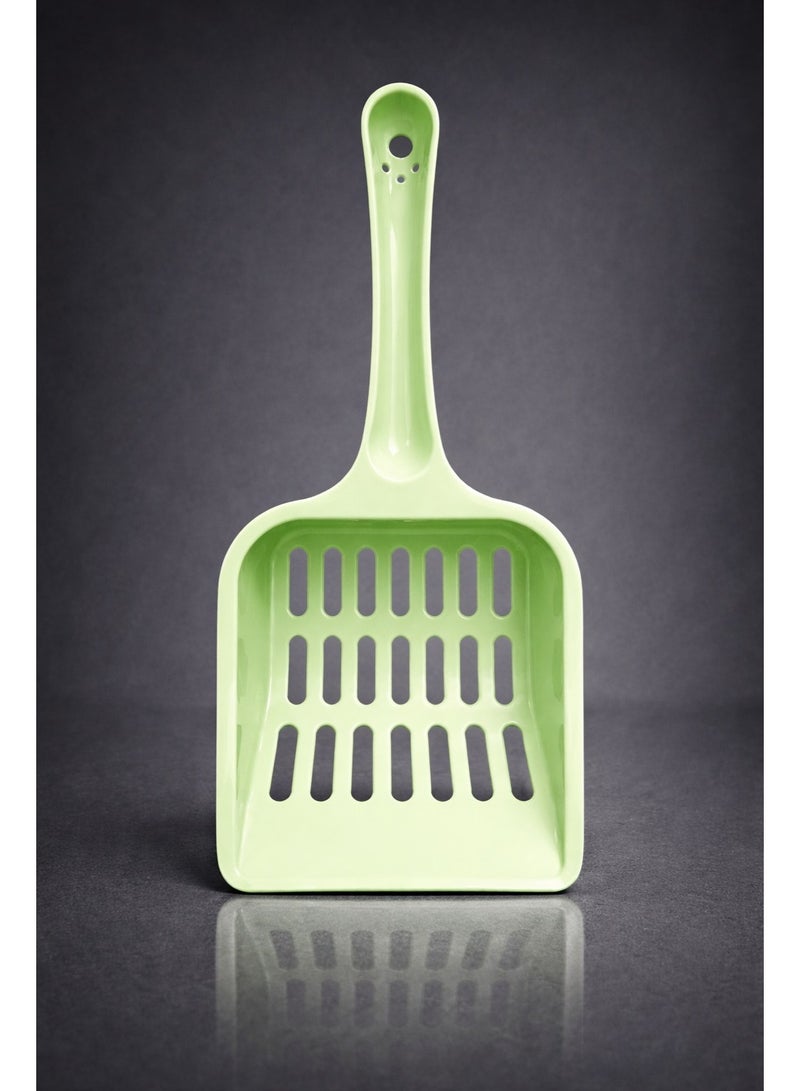 iCARE Cat Litter Scoop, Green, 20 x 9 cm – Slotted Design for Easy Sifting - Image 3